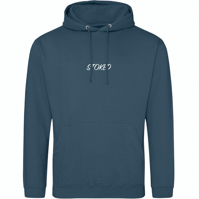 Lightweight Script Hoodie Airforce Blue