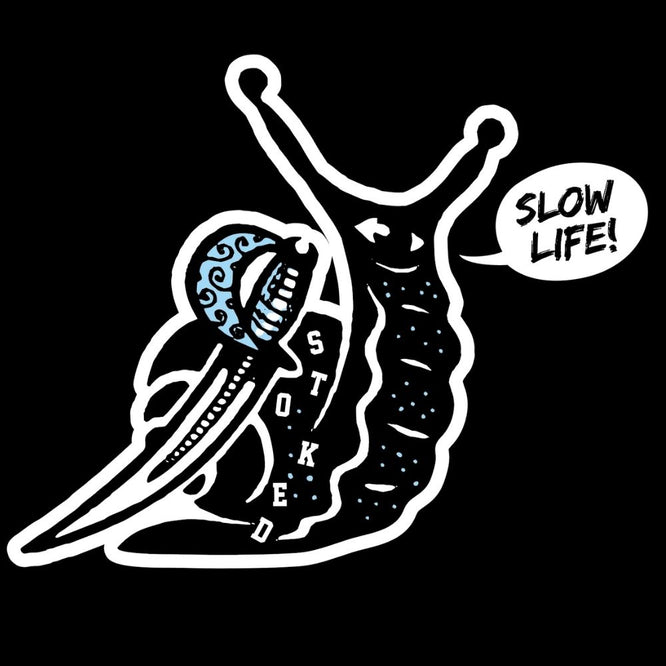 Stoked Slow Life Snail Black Griptape