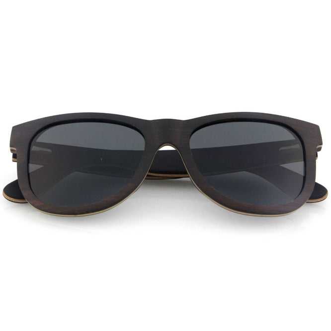 Classic Brown Veneer Sunglasses + Grey Lens