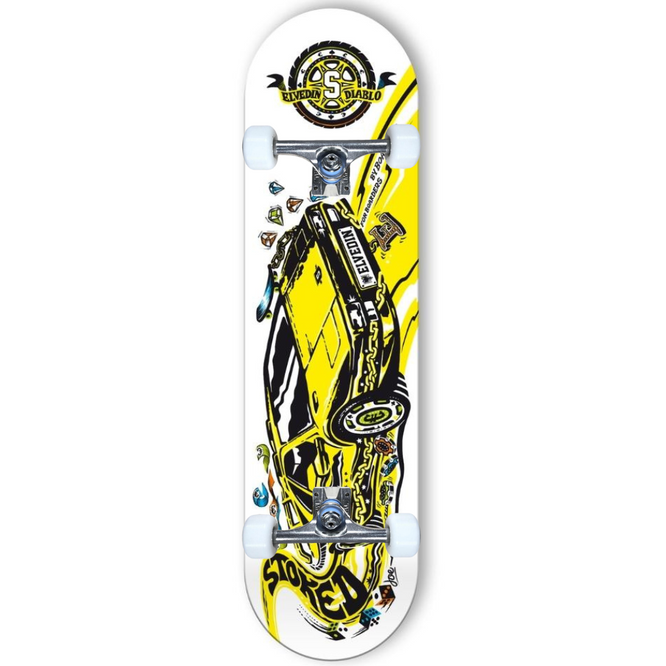 Team Elvedin Diablo Yellow Complete Skateboard