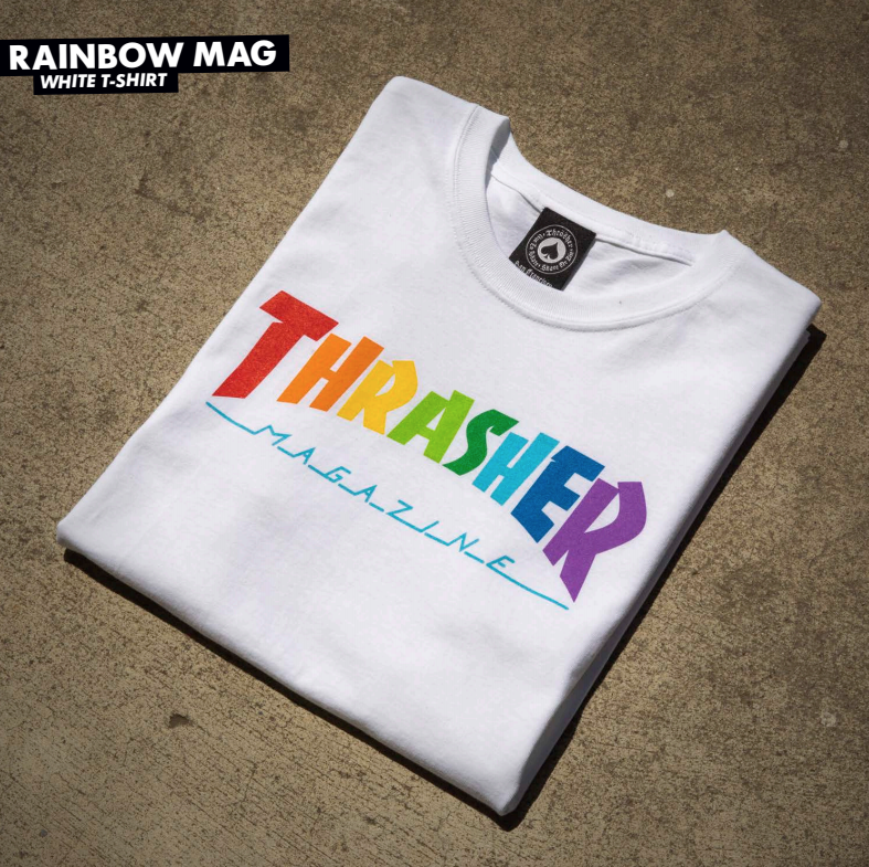Rainbow shop thrasher shirt