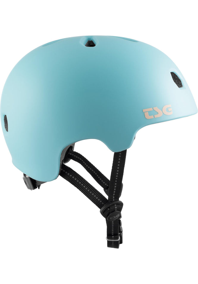 Meta Solid Color Satin Blue Tint Helm