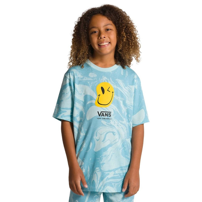 Kids Marble T-shirt Blue Glow